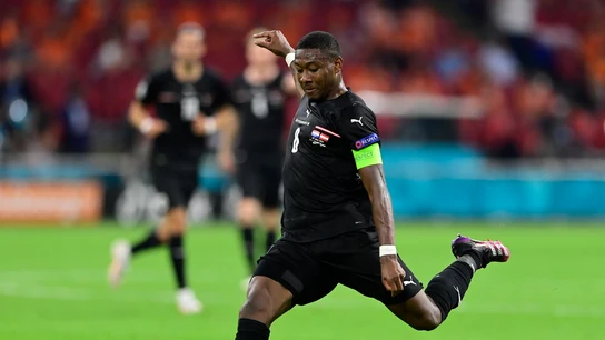 David Alaba con la selección de Austria en el partido de la Eurocopa frente a Países Bajos David Alaba con la selección de Austria en el partido de la Eurocopa frente a Países Bajos