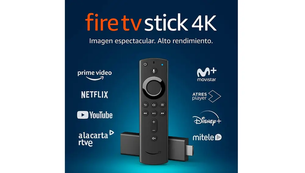 Fire TV Stick 4K Ultra HD con mando por voz Alexa de última generación