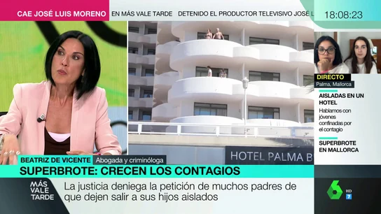 La abogada Beatriz de Vicente explica por qué es legal retener a los jóvenes confinados por el macrobrote de Mallorca La abogada Beatriz de Vicente explica por qué es legal retener a los jóvenes confinados por el macrobrote de Mallorca