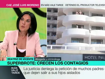 La abogada Beatriz de Vicente explica por qué es legal retener a los jóvenes confinados por el macrobrote de Mallorca