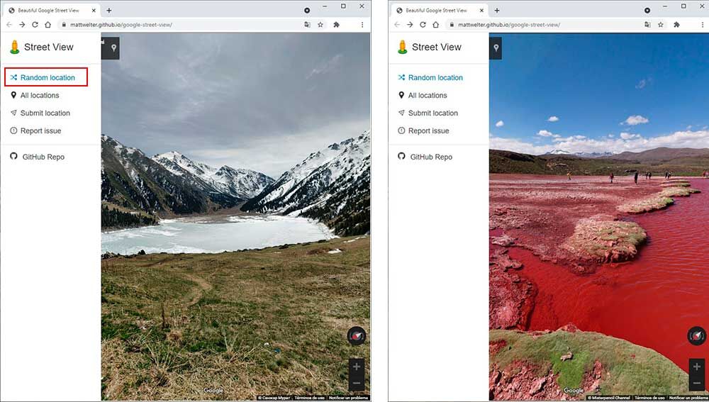 Visitando la recopilación de ubicaciones