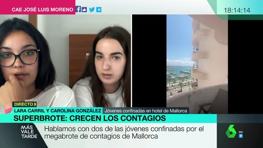 Así viven su cuarentena los jóvenes confinados por el macrobrote: "Yo no he venido a Mallorca para estar en la cama" Así viven su cuarentena los jóvenes confinados por el macrobrote: "Yo no he venido a Mallorca para estar en la cama"