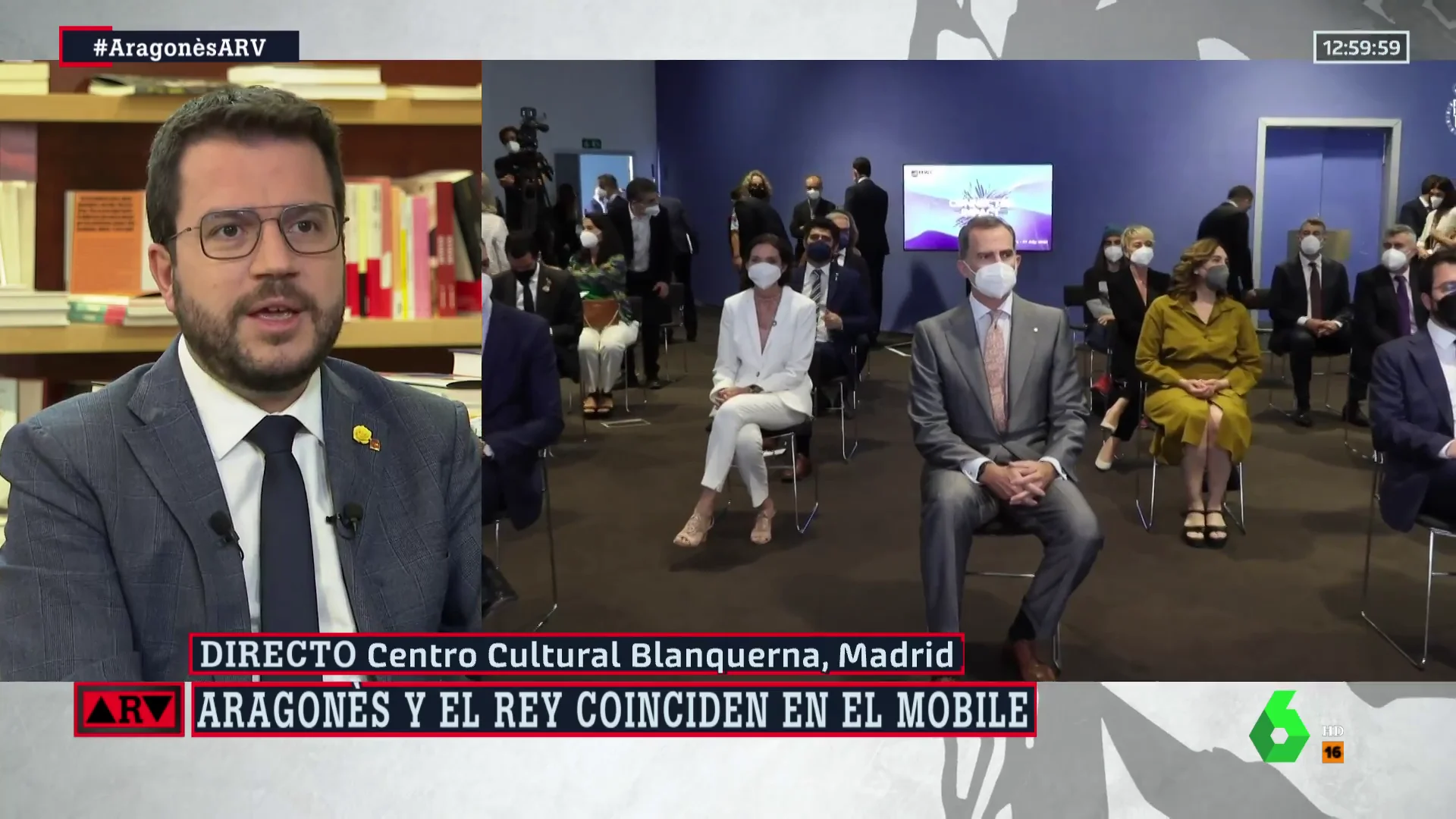 Aragonès, sobre su relación con el rey Felipe VI: "No nos encontrarán en besamanos o actos de vasallaje"