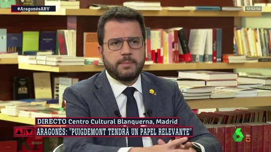 Pere Aragonès en Al Rojo Vivo Pere Aragonès en Al Rojo Vivo
