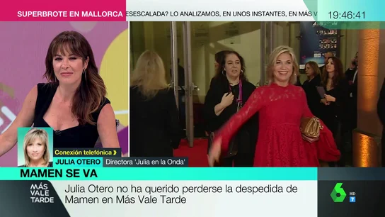 La emotiva conversación entre Julia Otero y Mamen Mendizábal en su ultimo programa: "Estoy deseando que te pongas bien" La emotiva conversación entre Julia Otero y Mamen Mendizábal en su ultimo programa: "Estoy deseando que te pongas bien"