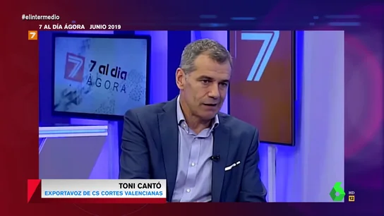 Wyoming pone a Toni Cantó contra su Hemeroteca: así afirmaba que los enchufes y chiringuitos no era la política que le gustaba Wyoming pone a Toni Cantó contra su Hemeroteca: así afirmaba que los enchufes y chiringuitos no era la política que le gustaba