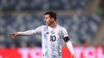  Leo Messi en el partido contra Bolivia de la Copa América