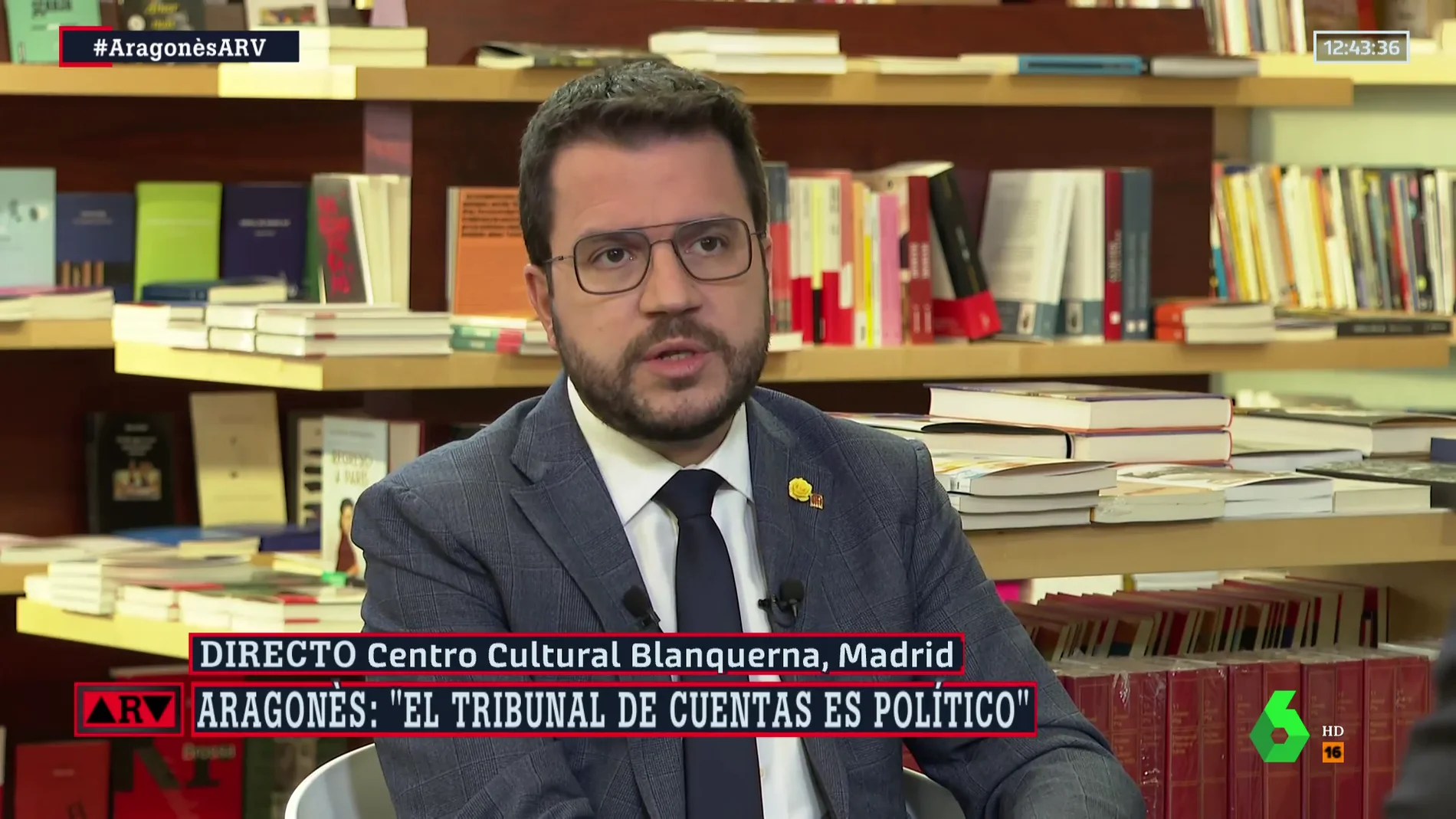 Aragonès advierte de que el Tribunal de Cuentas "no va a favorecer" la negociación del Gobierno y Cataluña