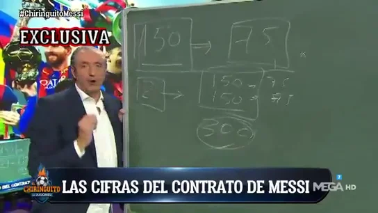 Pedrerol desvela la fórmula del Barça para renovar a Leo Messi: 300 millones en tres años Pedrerol desvela la fórmula del Barça para renovar a Leo Messi: 300 millones en tres años
