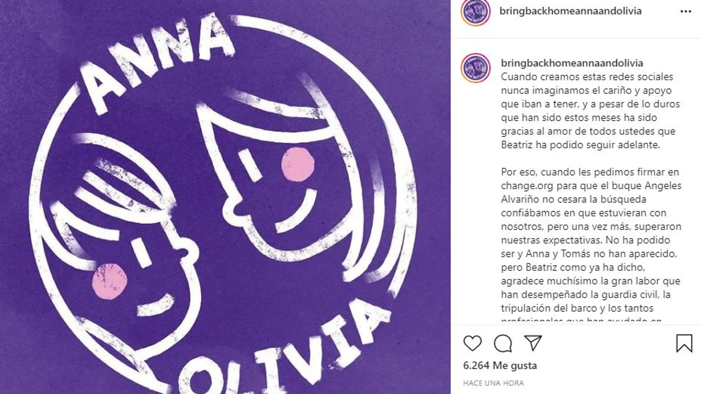 Nuevo mensaje de la madre de Anna y Olivia Nuevo mensaje de la madre de Anna y Olivia