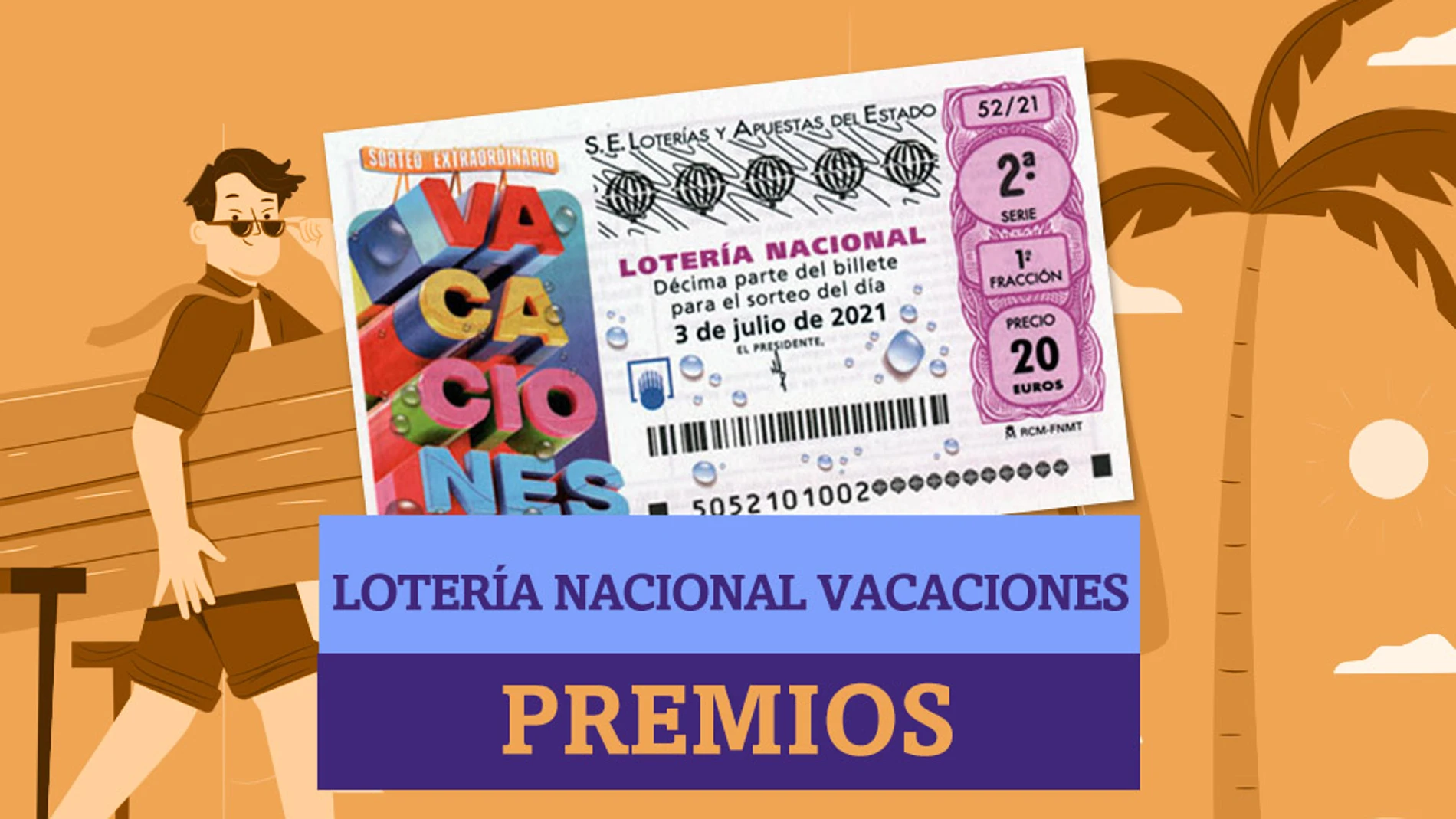 ¿Qué premios reparte el Sorteo Extraordinario de Lotería Nacional de Vacaciones?