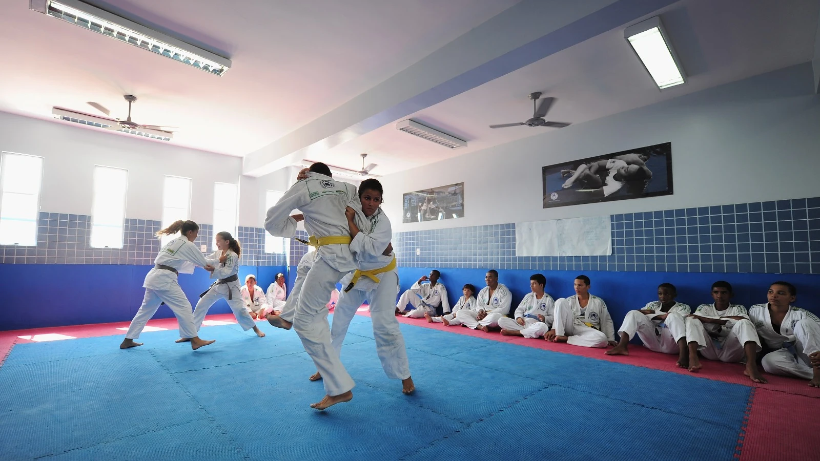 Imagen de archivo de una clase de judo