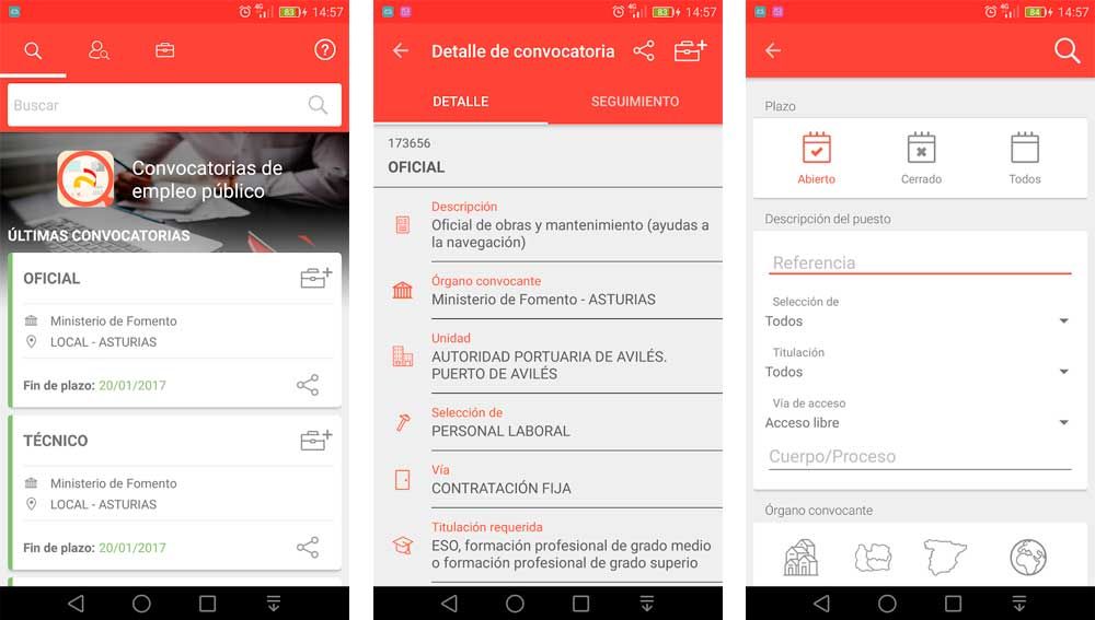 Buscando ofertas de empleo público