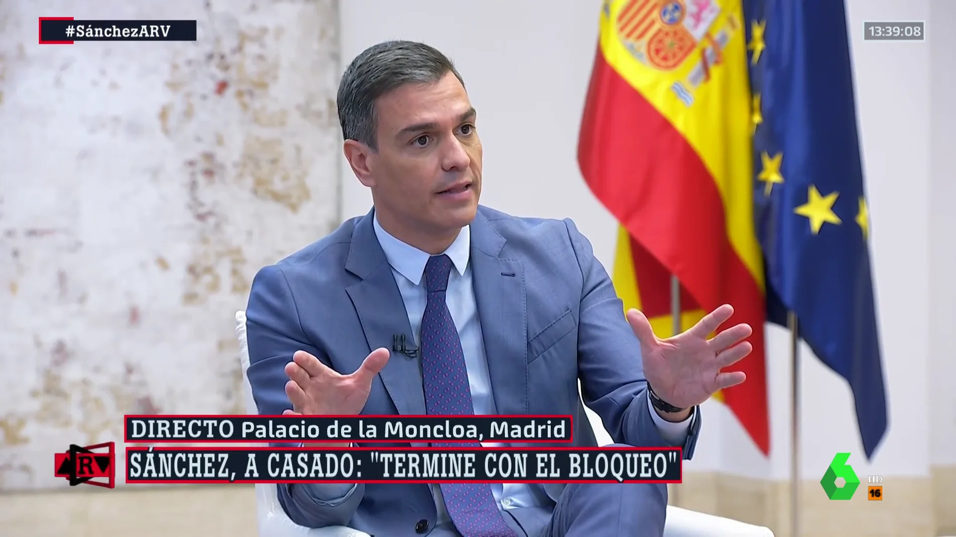 Pedro Sánchez: "La propiedad intelectual de los discursos de Casado y Ayuso es de Aznar"