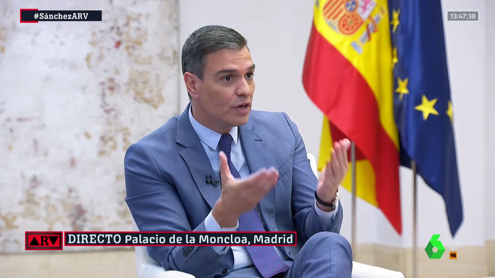 Pedro Sánchez en Al Rojo Vivo