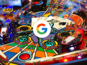 Pinball y el logo de Google Pinball y el logo de Google