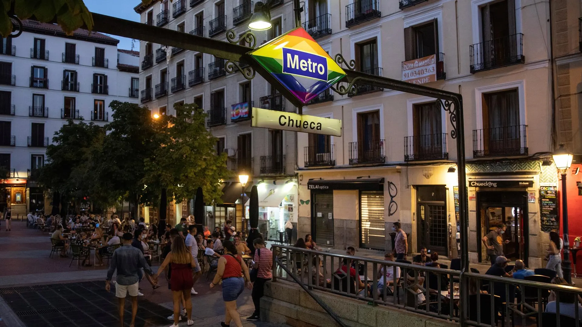 Plaza de Chueca, en Madrid