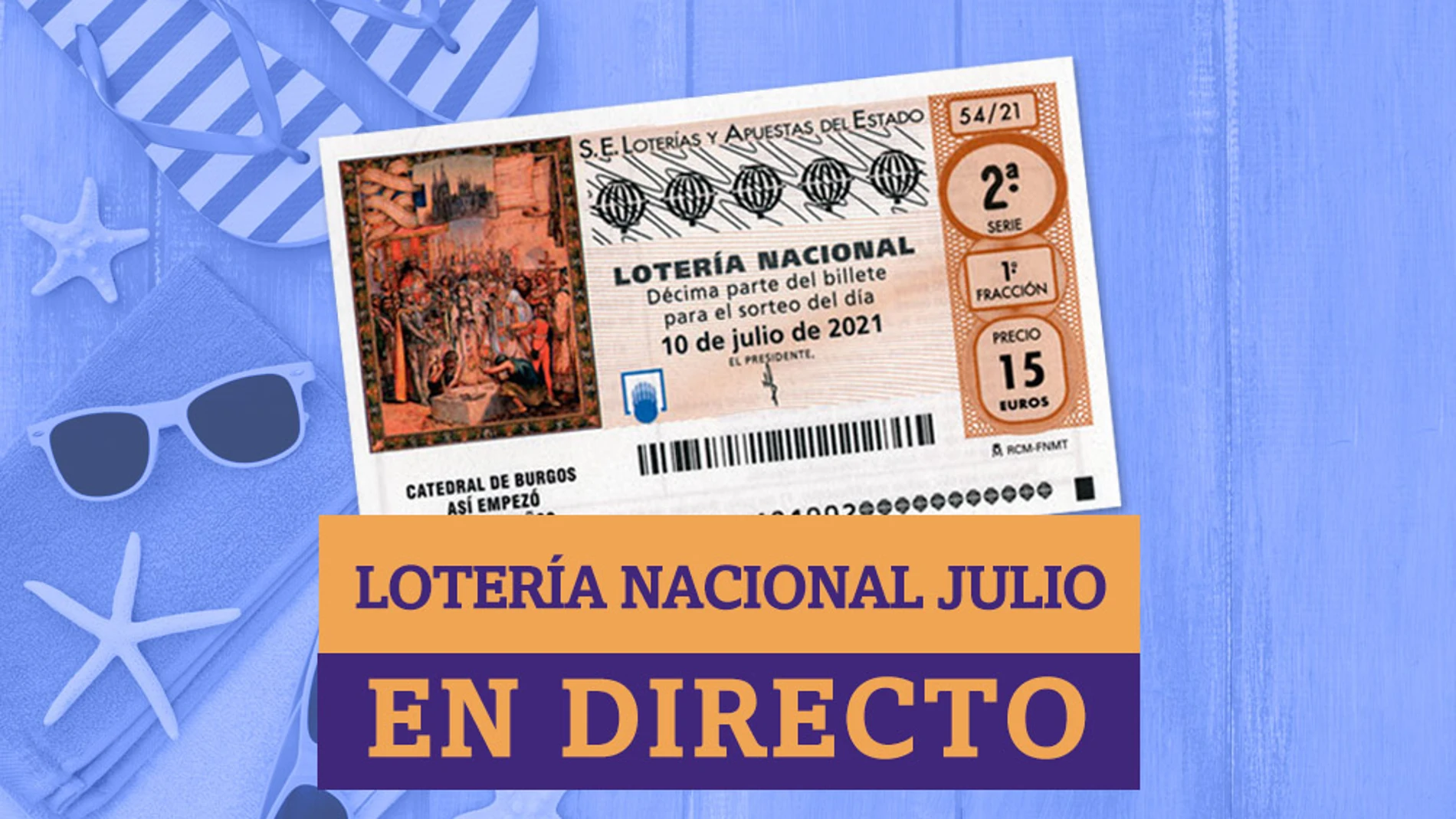 Sorteo Extraordinario Lotería Nacional de Julio 2021: resultados de hoy, sábado 10 de julio, en directo 