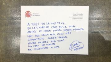 La carta de despedida de Iván Redondo a Pedro Sánchez