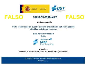 Multa falsa Multa falsa