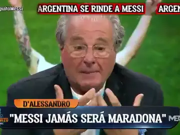 D&#39;Alessandro, tras la victoria de Argentina en la Copa América: &quot;Messi jamás será Maradona&quot;
