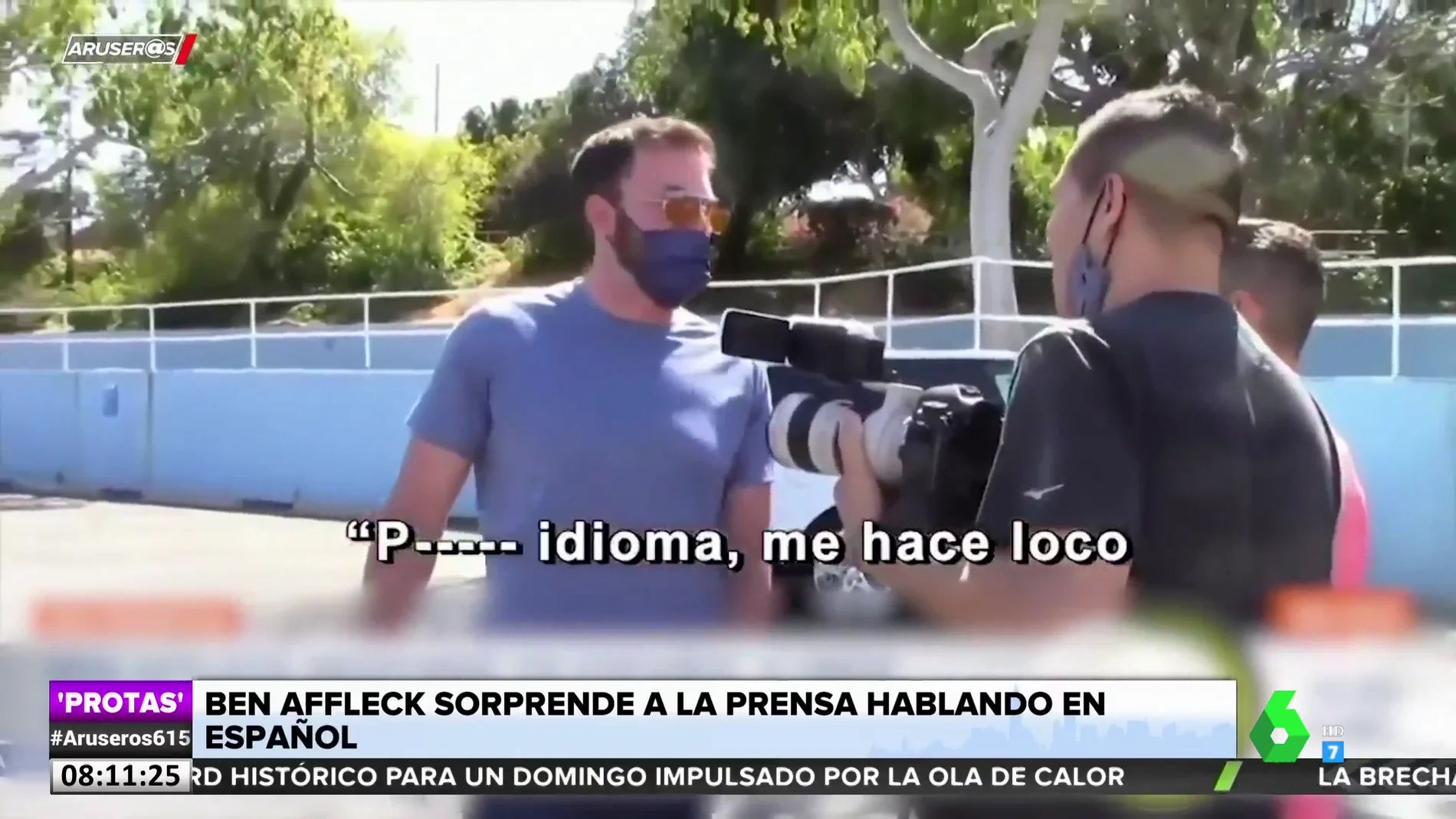 Ben Affleck sorprende a la prensa hablando español: "Es muy difícil. Puto idioma"