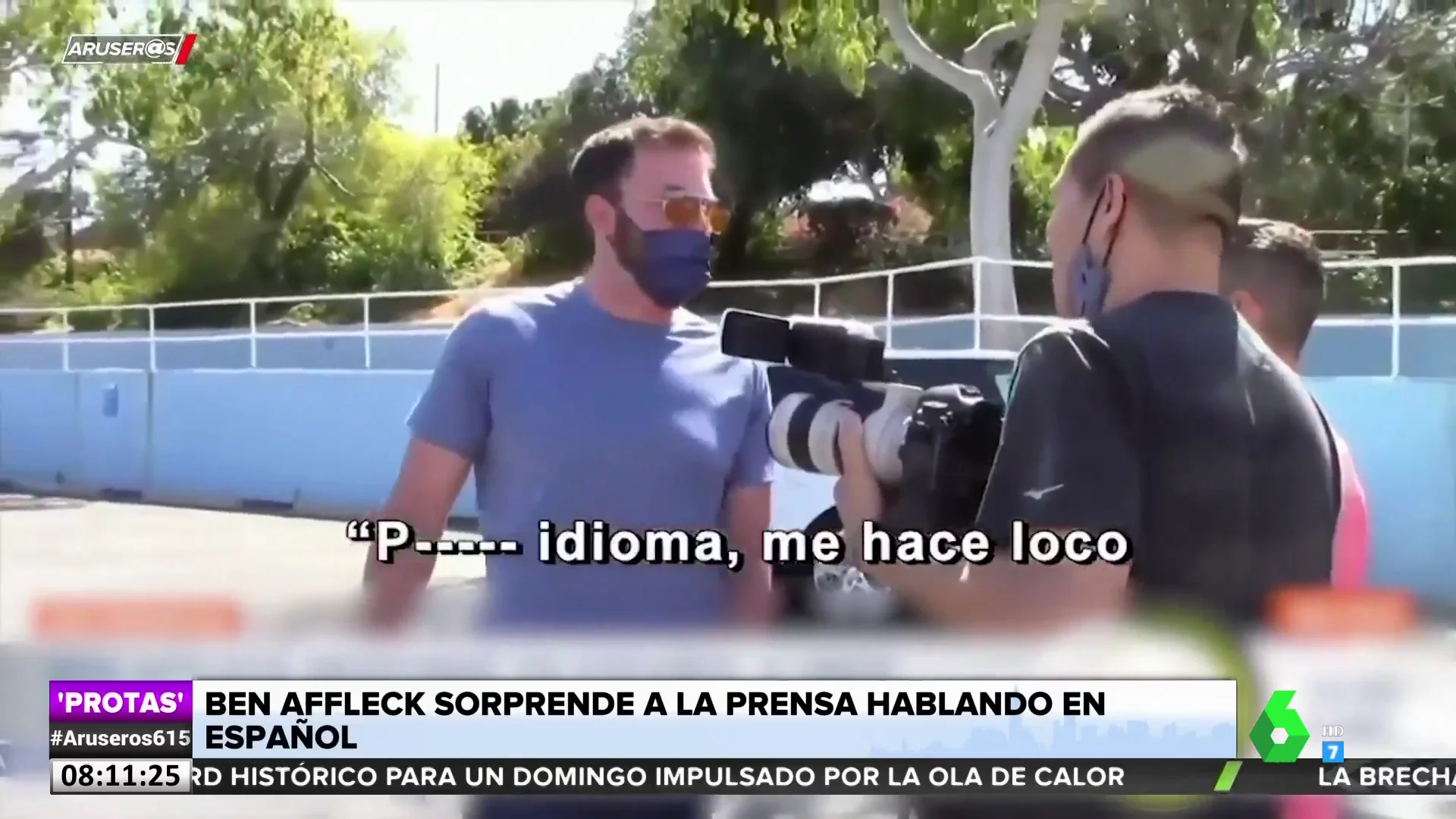 Ben Affleck sorprende a la prensa hablando español: "Es muy difícil. Puto idioma"