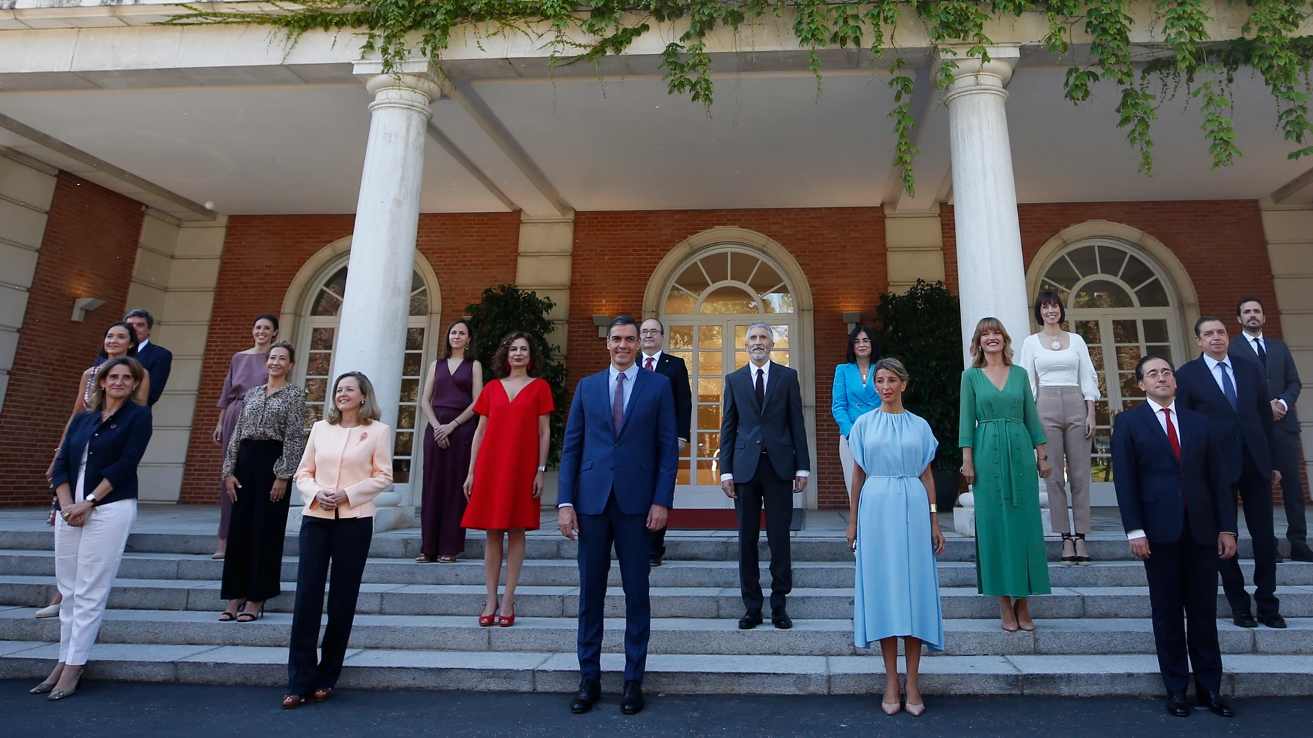 Foto de familia del primer Consejo de Ministros tras remodelación del Gobierno de Pedro Sánchez