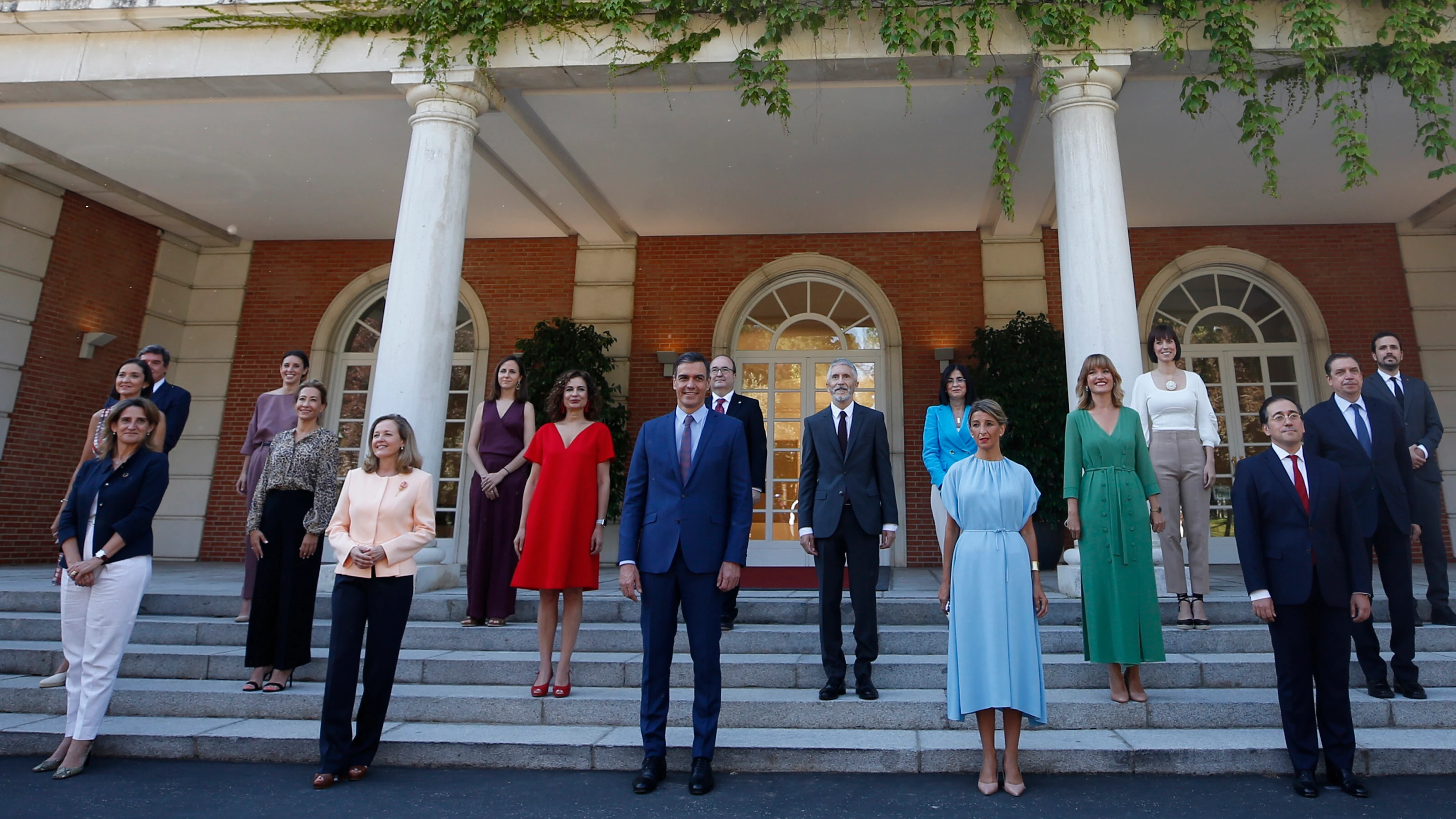 Foto de familia del primer Consejo de Ministros tras remodelación del Gobierno de Pedro Sánchez