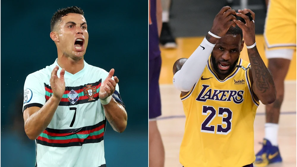 LeBron James y Cristiano Ronaldo, en el top 20 de deportistas más insultados en Twitter