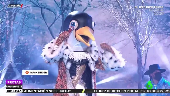 Mask Singer: Pepe Reina y María Zurita se esconden bajo las máscaras de Pingüino y Dragona Mask Singer: Pepe Reina y María Zurita se esconden bajo las máscaras de Pingüino y Dragona