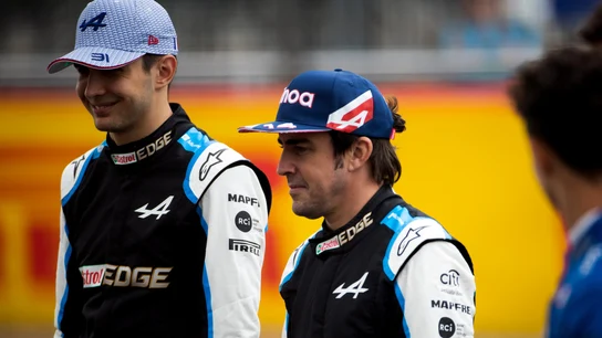 Fernando Alonso y Esteban Ocon Fernando Alonso y Esteban Ocon
