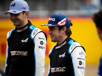 Fernando Alonso y Esteban Ocon Fernando Alonso y Esteban Ocon