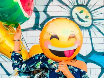 Un globo de emoji Un globo de emoji