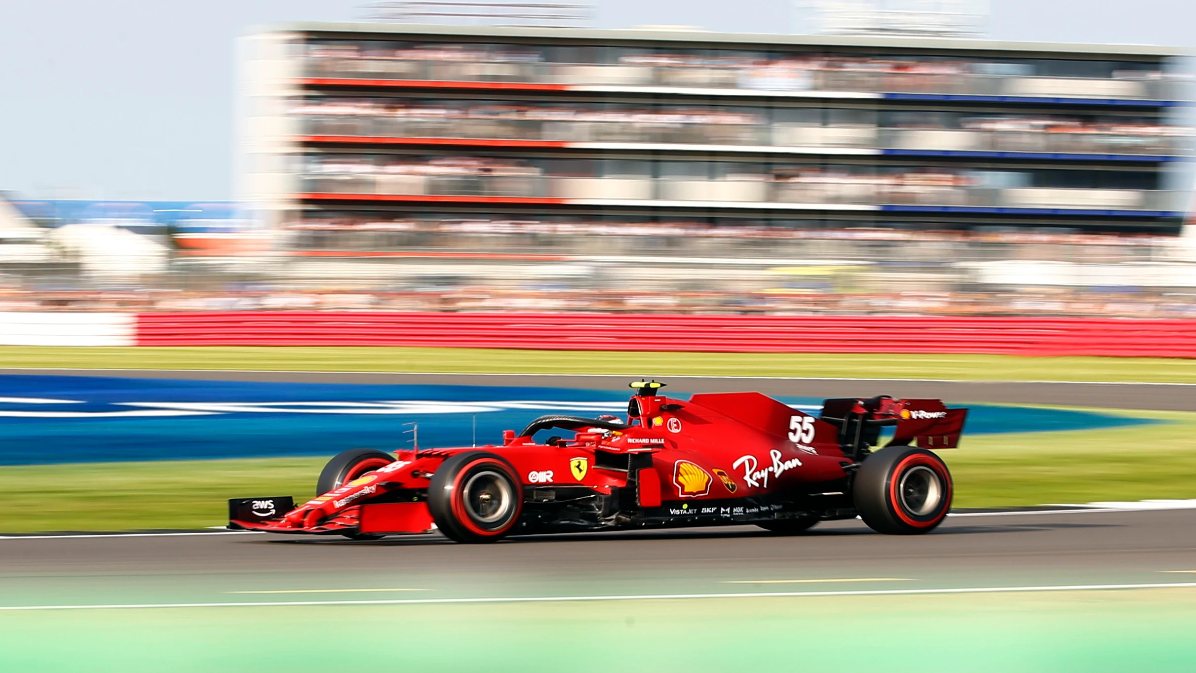 Carlos Sainz en la clasificación al sprint del GP de Silverstone