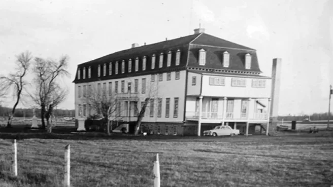 La antigua escuela residencial para niños indígenas Fort Alexander, en Manitoba, Canadá.