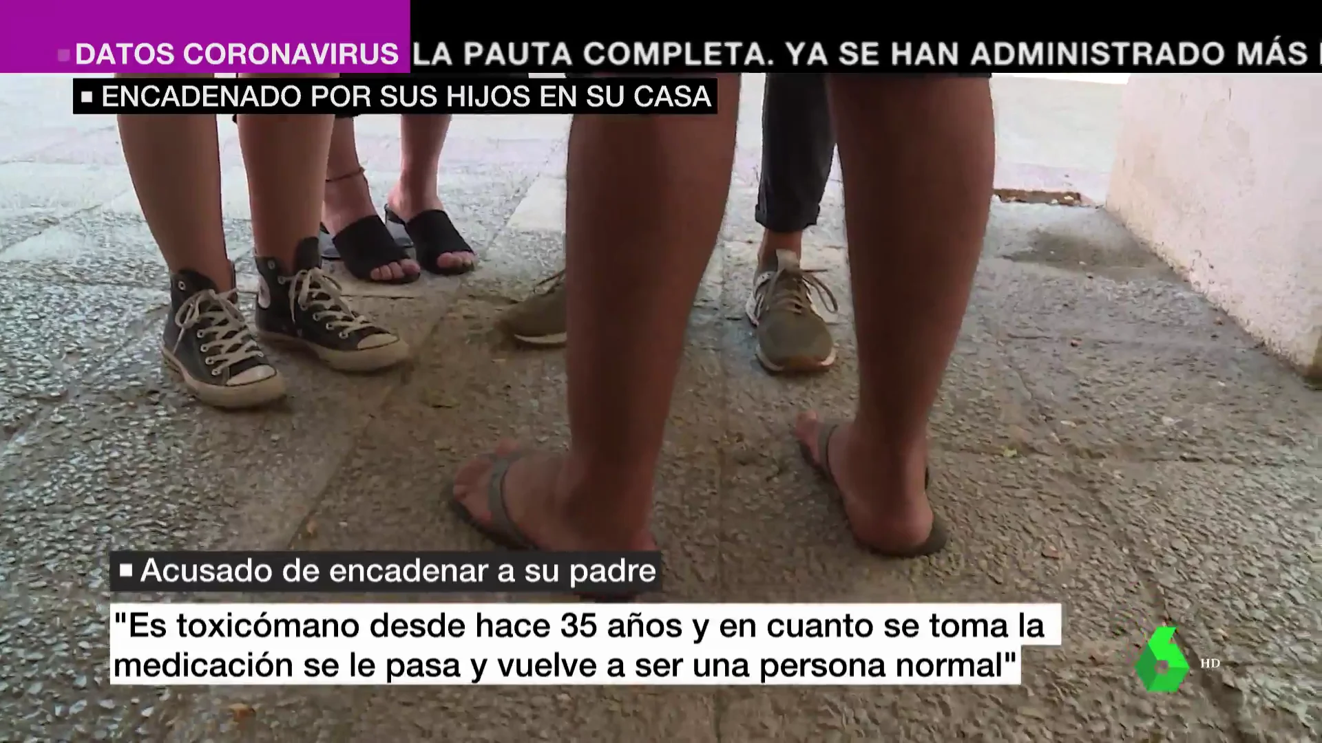 Hablan los dos acusados de encadenar a su padre a una pared: "Nos dijo 'atadme hasta que se me pase el mono'"