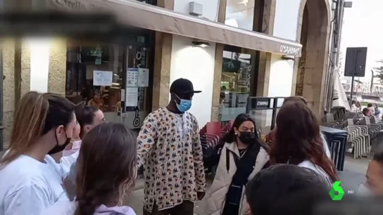 Ibrahima protegió a Samuel con su cuerpo. senegales Samuel