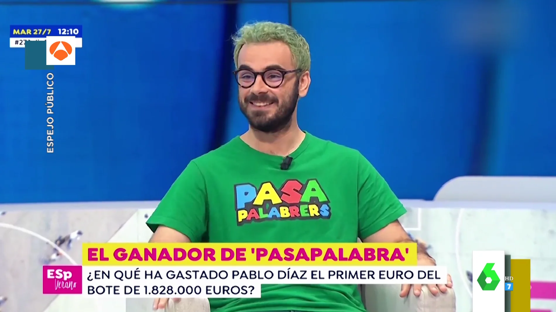 El increíble cambio de look de Pablo Díaz tras ganar Pasapalabra: "Fue una apuesta por llevarme el bote" 