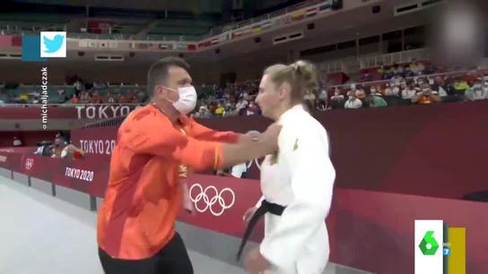 Las dos bofetadas virales de un entrenador a la judoca alemana antes de un combate en los Juegos Olímpicos Las dos bofetadas virales de un entrenador a la judoca alemana antes de un combate en los Juegos Olímpicos