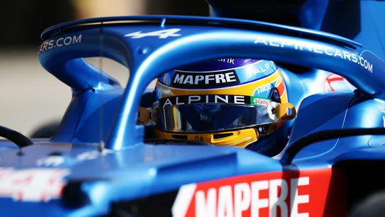 Fernando Alonso en el Alpine Fernando Alonso en el Alpine