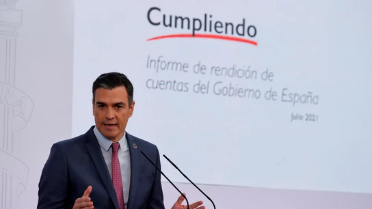 Sánchez, sobre la ausencia de Aragonès en la Conferencia de Presidentes: "Lamento que no esté la voz de Cataluña" Sánchez, sobre la ausencia de Aragonès en la Conferencia de Presidentes: "Lamento que no esté la voz de Cataluña"