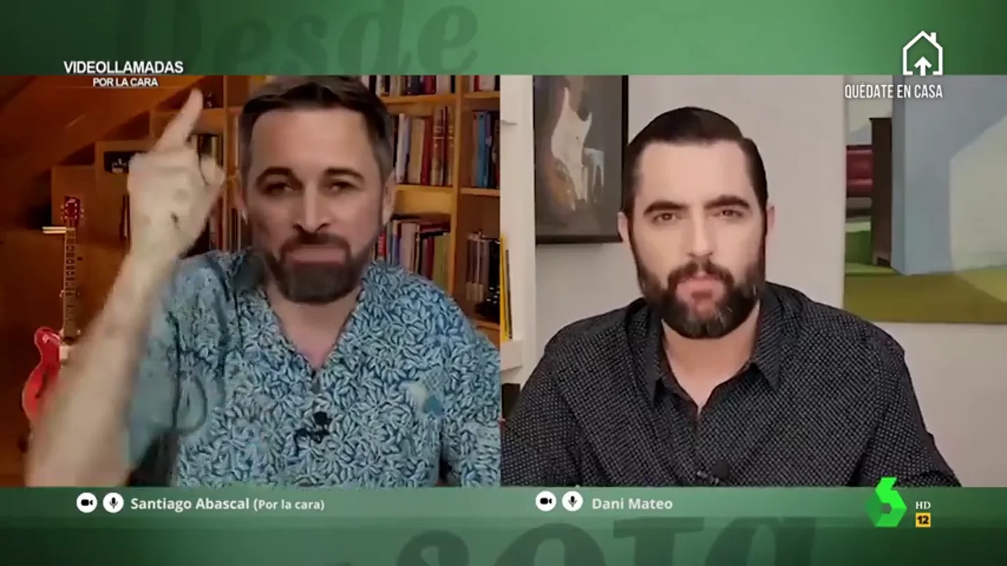 El Intermedio entrevista por la cara a Abascal: "Los españoles de toda la vida, los de pedigree, no trincamos" El Intermedio entrevista por la cara a Abascal: "Los españoles de toda la vida, los de pedigree, no trincamos"