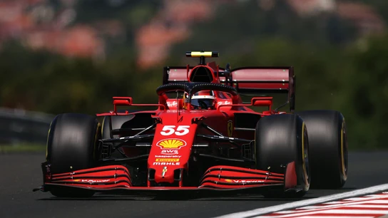 Carlos Sainz, con el Ferrari en Hungría Carlos Sainz, con el Ferrari en Hungría