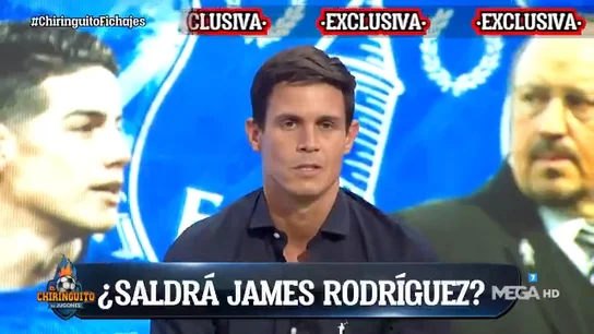 Edu Aguirre desvela en exclusiva en 'El Chiringuito' la dura charla entre James y Rafa Benítez: "No cuento contigo" Edu Aguirre desvela en exclusiva en 'El Chiringuito' la dura charla entre James y Rafa Benítez: "No cuento contigo"