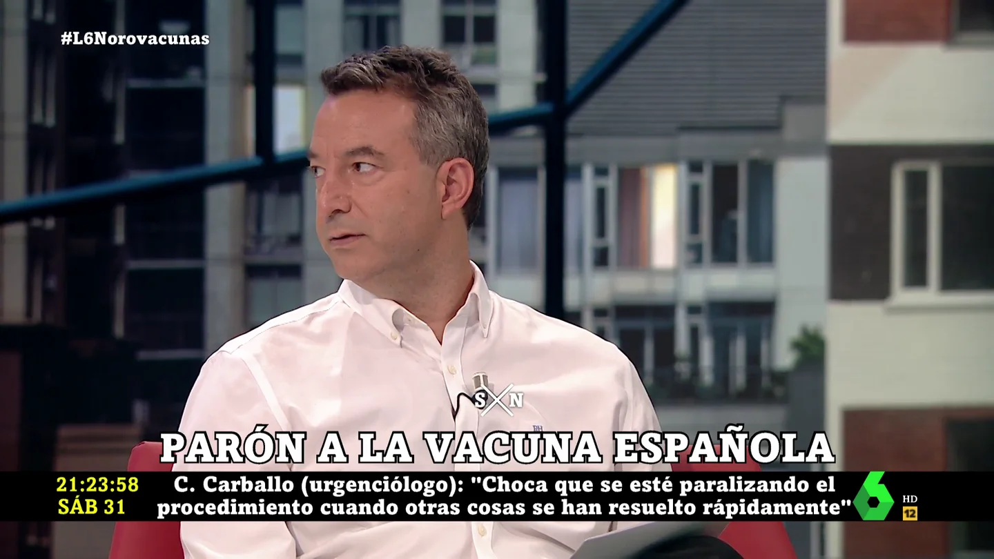 Carballo muestra su gran cabreo con la Agencia Española del Medicamento Carballo muestra su gran cabreo con la Agencia Española del Medicamento