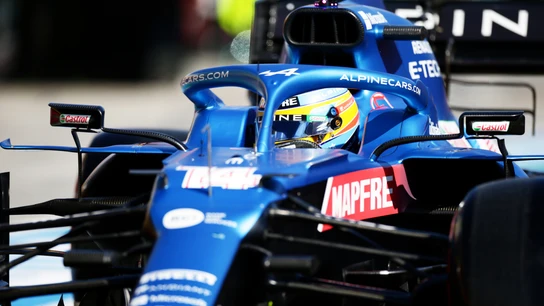 Fernando Alonso, en el Alpine Fernando Alonso, en el Alpine