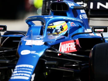 Fernando Alonso, en el Alpine Fernando Alonso, en el Alpine