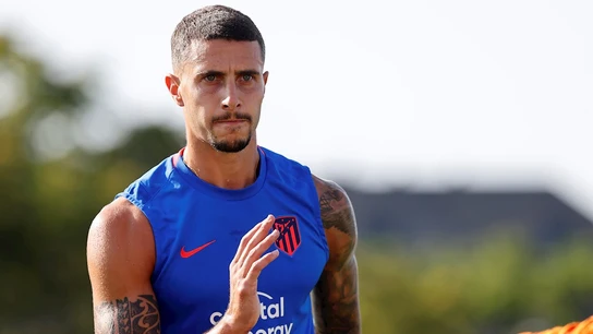 Mario Hermoso, con el Atlético Mario Hermoso, con el Atlético