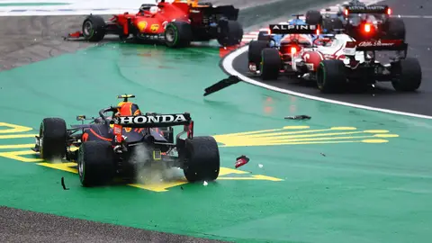 Max Verstappen fue victima del accidente múltiple - Fuente Max Verstappen fue victima del accidente múltiple - Fuente